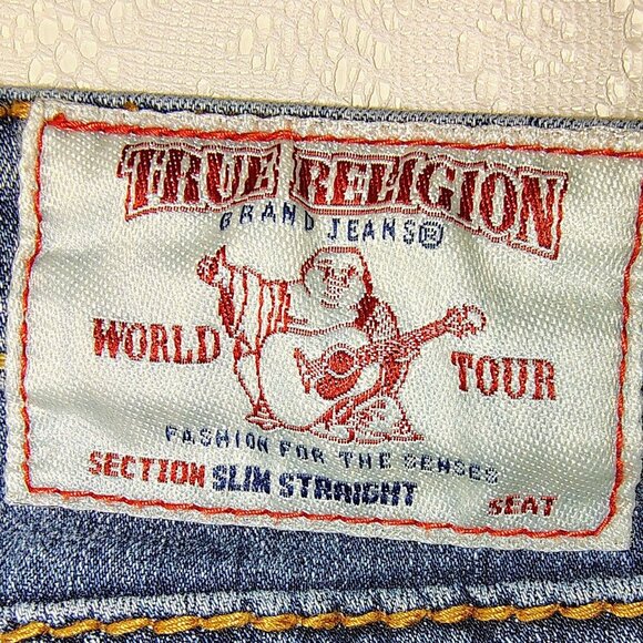 True Religion Women's Size 27 Super Skinny  Light Wash Blue Denim Jeans - Picture 13 of 15